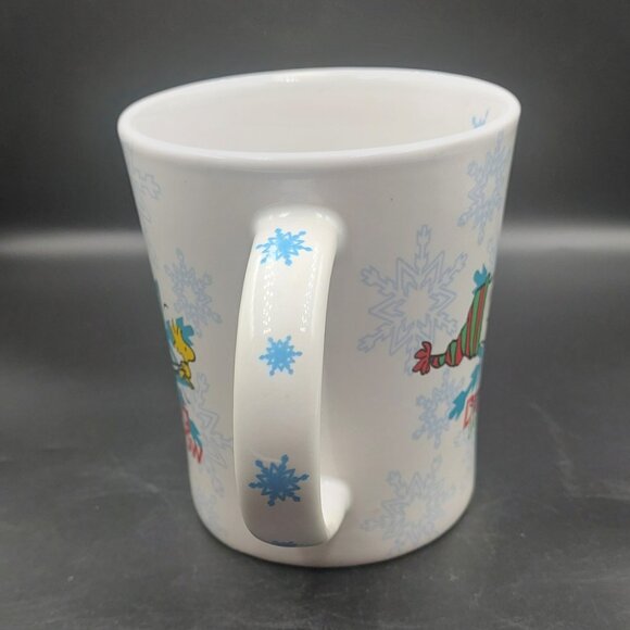 Peanuts Snoopy Woodstock Dashing Through The Snow Holidays Christmas Gibson Mug - Picture 4 of 5